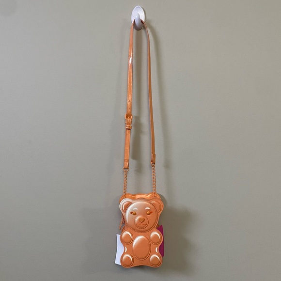 Betsey Johnson Handbags - Betsey Johnson Orange Bear Crossbody Bag